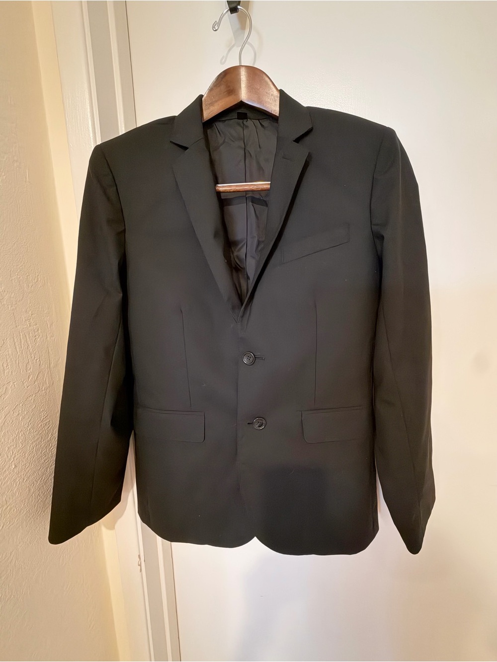NWT J.Crew Crewcuts Ludlow Boys Black Wool Suit Blazer Jacket Size 16 $298